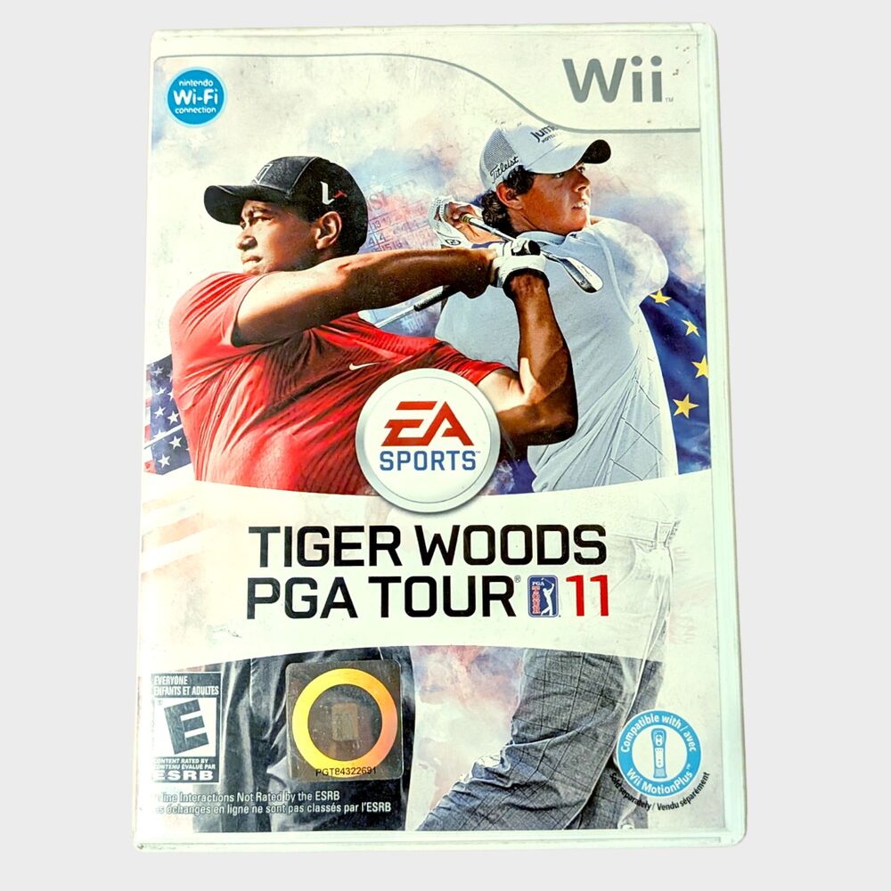 Tiger Woods PGA Tour 11 Wii Nintendo 2010 EA Sports Video Game Golf Ryder Cup